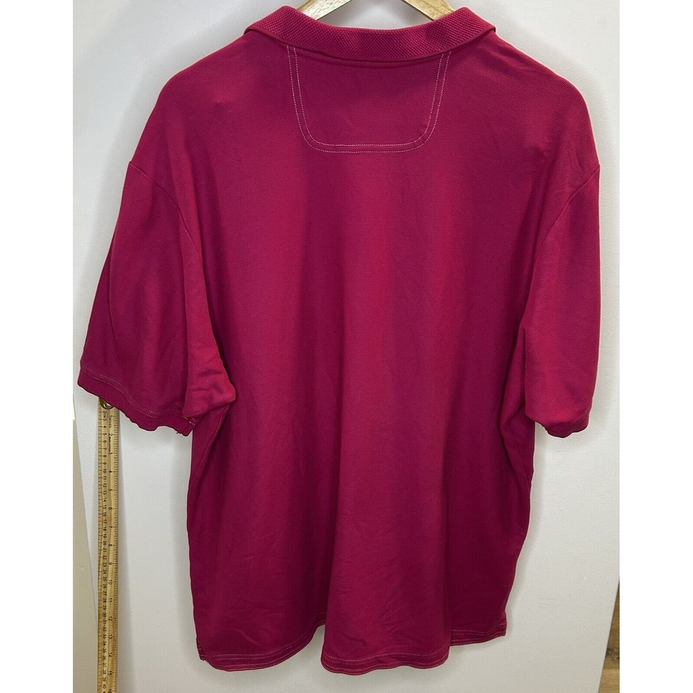Tommy Bahama Men's Supima Polo Shirt XL Magenta Short Sleeve‎ - Picture 2 of 8